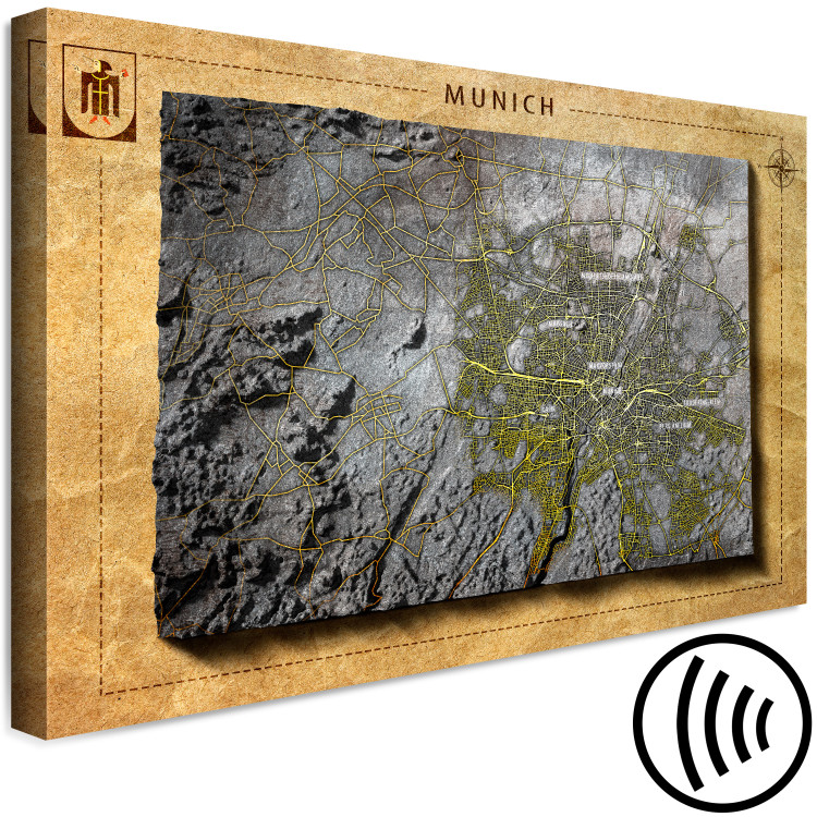 Canvas Print Hipsometric Munich - Topography Map 118551 additionalImage 6
