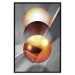 Wall Poster Newton's Pendulum - modern geometric composition in golden spheres 119251 additionalThumb 24