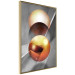 Wall Poster Newton's Pendulum - modern geometric composition in golden spheres 119251 additionalThumb 12
