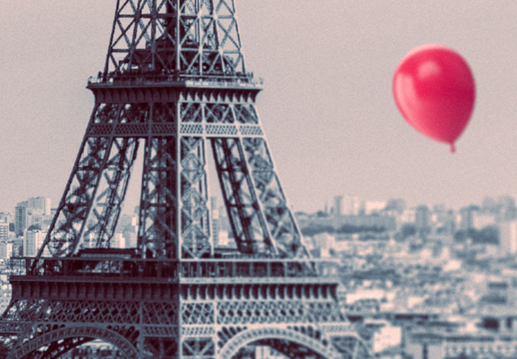 Canvas Print Paris Balloon (5 Parts) Wide Red 123951 additionalImage 4