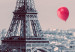 Canvas Print Paris Balloon (5 Parts) Wide Red 123951 additionalThumb 4