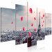 Canvas Print Paris Balloon (5 Parts) Wide Red 123951 additionalThumb 2