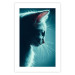 Wall Poster Night Wanderer - portrait of a cat in winter night blue lighting 124451 additionalThumb 19