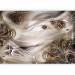 Wall Mural Abstraction - composition of brown ornaments on a white background with fantasy 125051 additionalThumb 1