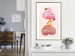 Poster Lovestruck Flamingo - pink bird and English text on a pastel background 125451 additionalThumb 13