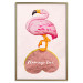 Poster Lovestruck Flamingo - pink bird and English text on a pastel background 125451 additionalThumb 17