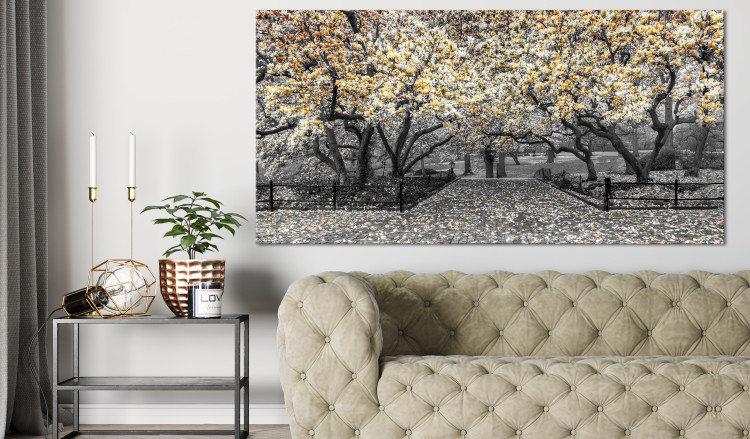 Large canvas print Magnolia Park - Orange II [Large Format] 128751 additionalImage 6