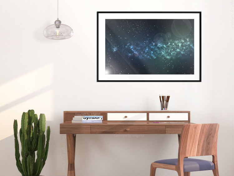 Poster Space - starry landscape and Milky Way against a dark cosmos background 129151 additionalImage 17