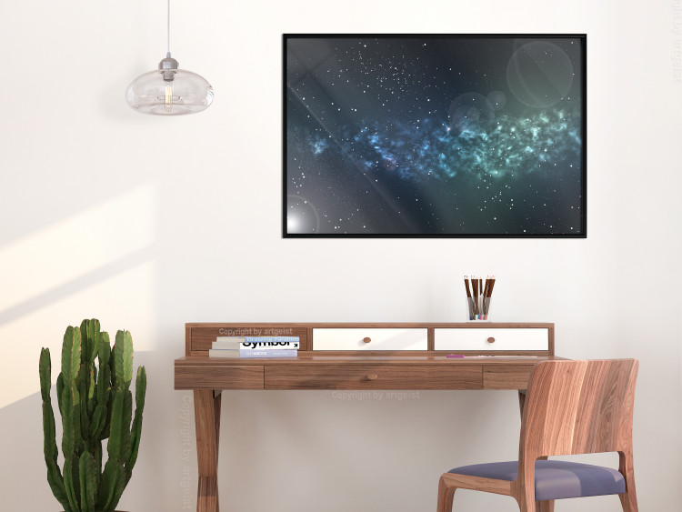 Poster Space - starry landscape and Milky Way against a dark cosmos background 129151 additionalImage 10