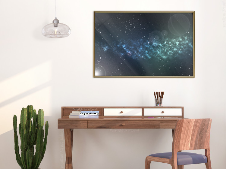 Poster Space - starry landscape and Milky Way against a dark cosmos background 129151 additionalImage 11