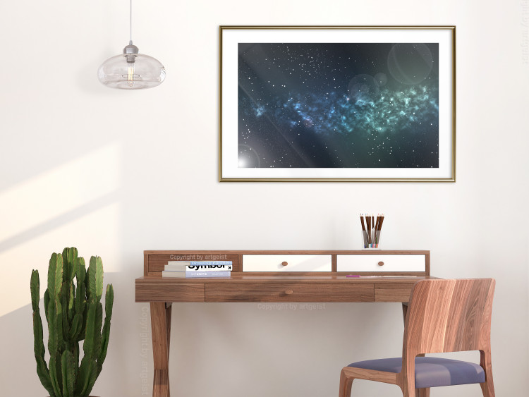 Poster Space - starry landscape and Milky Way against a dark cosmos background 129151 additionalImage 13