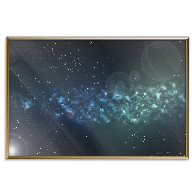 Poster Space - starry landscape and Milky Way against a dark cosmos background 129151 additionalImage 16
