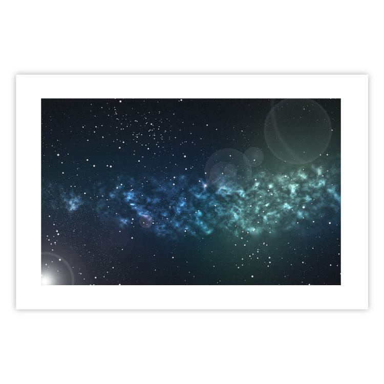 Poster Space - starry landscape and Milky Way against a dark cosmos background 129151 additionalImage 15