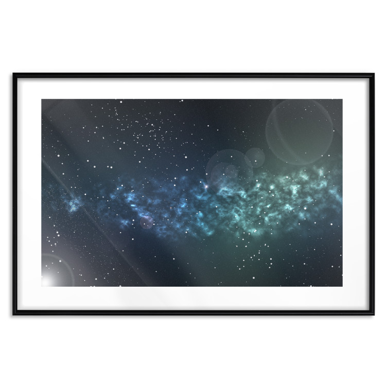 Poster Space - starry landscape and Milky Way against a dark cosmos background 129151 additionalImage 20