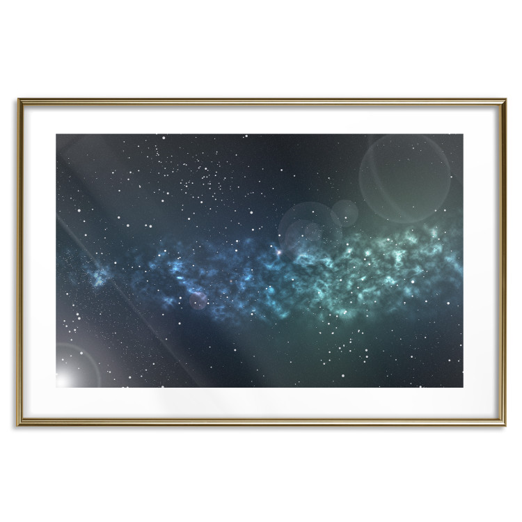 Poster Space - starry landscape and Milky Way against a dark cosmos background 129151 additionalImage 19