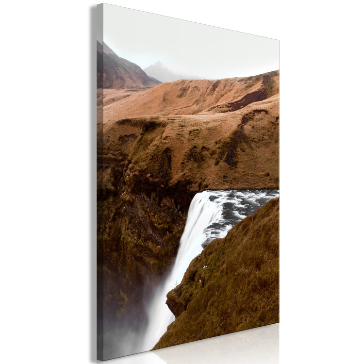 Canvas Print Rusty Hills (1-piece) Vertical - waterfall amidst mountain landscape 130251 additionalImage 2