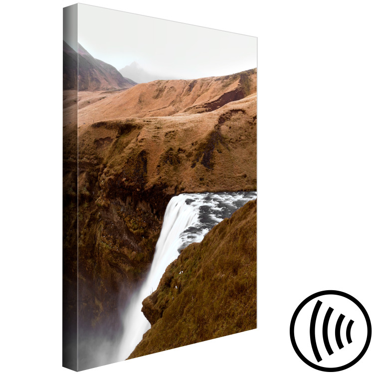 Canvas Print Rusty Hills (1-piece) Vertical - waterfall amidst mountain landscape 130251 additionalImage 6