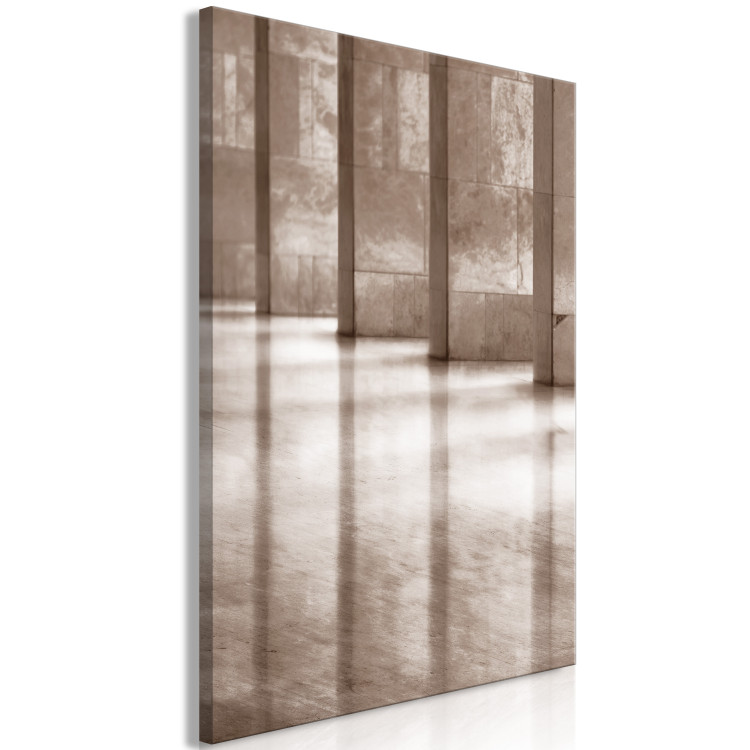 Canvas Illuminated Corridor (1-piece) Vertical - stone architecture 130751 additionalImage 2