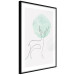 Poster Moon Line - line art of a deer against an abstract moon background 131851 additionalThumb 6