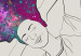 Poster Cosmic Dreams - abstract woman with hair resembling space 134451 additionalThumb 11