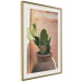 Wall Poster Cactus in a Pot - succulent in a pot against the bright sunlight 134751 additionalThumb 3