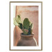 Wall Poster Cactus in a Pot - succulent in a pot against the bright sunlight 134751 additionalThumb 16