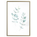 Wall Poster Lightness - a minimalist composition with green leaves on a white background 136051 additionalThumb 7