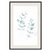 Wall Poster Lightness - a minimalist composition with green leaves on a white background 136051 additionalThumb 9