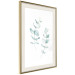 Wall Poster Lightness - a minimalist composition with green leaves on a white background 136051 additionalThumb 23