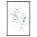 Wall Poster Lightness - a minimalist composition with green leaves on a white background 136051 additionalThumb 13