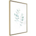 Wall Poster Lightness - a minimalist composition with green leaves on a white background 136051 additionalThumb 18