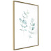 Wall Poster Lightness - a minimalist composition with green leaves on a white background 136051 additionalThumb 20
