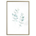 Wall Poster Lightness - a minimalist composition with green leaves on a white background 136051 additionalThumb 10