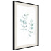 Wall Poster Lightness - a minimalist composition with green leaves on a white background 136051 additionalThumb 24