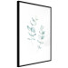 Wall Poster Lightness - a minimalist composition with green leaves on a white background 136051 additionalThumb 26