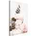 Canvas Print Vanilla Peonies (1-piece) Vertical - flowers in shabby chic motif 136451 additionalThumb 2