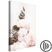Canvas Print Vanilla Peonies (1-piece) Vertical - flowers in shabby chic motif 136451 additionalThumb 6