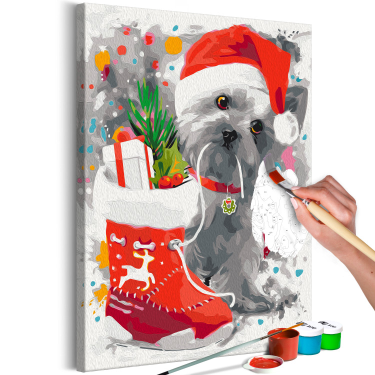 Paint by number Christmas Puppy 137951 additionalImage 4