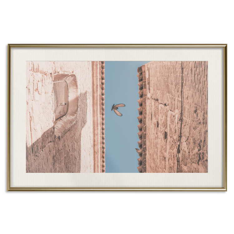 Wall Poster City Bird - Pigeon Flying Between Two Buildings 145351 additionalImage 26