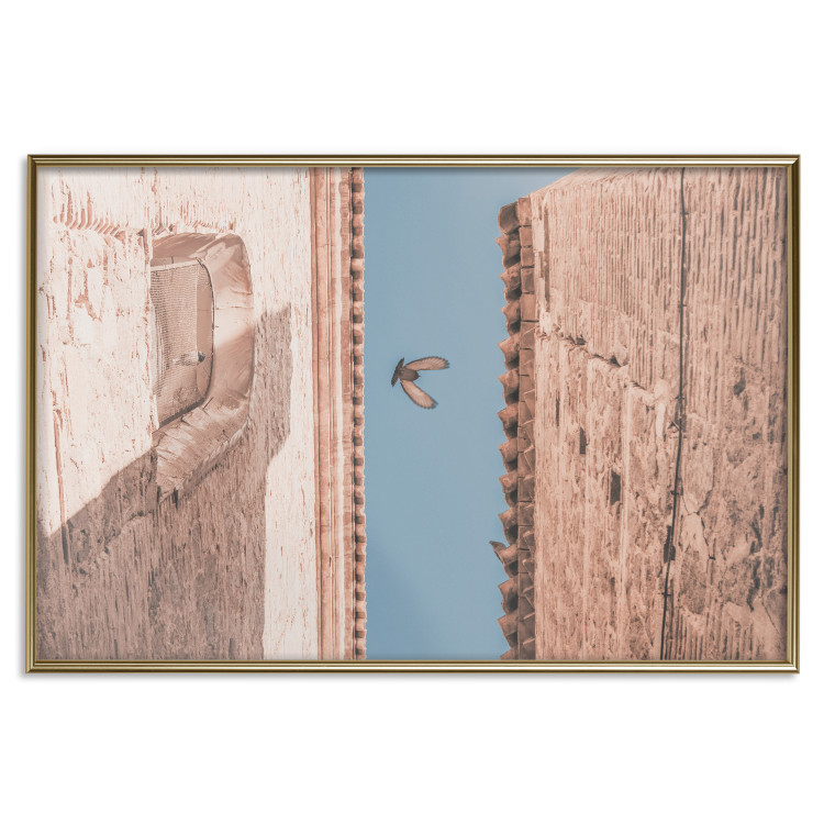 Wall Poster City Bird - Pigeon Flying Between Two Buildings 145351 additionalImage 21