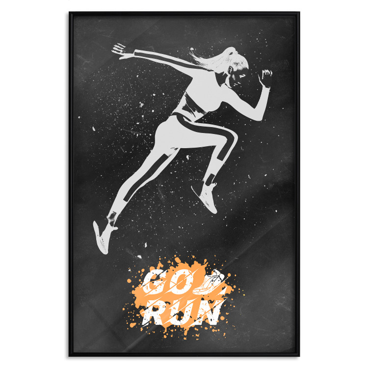 Poster Runner - Woman in a Sports Outfit and a Motivational Slogan 149251 additionalImage 17