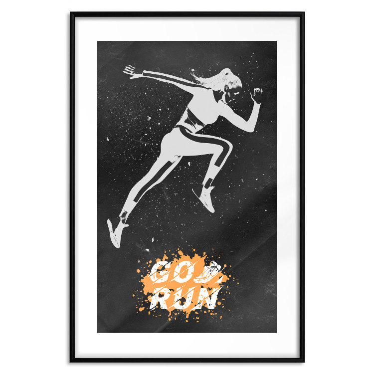 Poster Runner - Woman in a Sports Outfit and a Motivational Slogan 149251 additionalImage 15