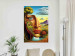 Wall Poster Abstract Face - Portrait of a Woman Against the Background of Mountains and a Small Town 151151 additionalThumb 11