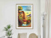 Wall Poster Abstract Face - Portrait of a Woman Against the Background of Mountains and a Small Town 151151 additionalThumb 24