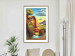 Wall Poster Abstract Face - Portrait of a Woman Against the Background of Mountains and a Small Town 151151 additionalThumb 17