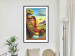 Wall Poster Abstract Face - Portrait of a Woman Against the Background of Mountains and a Small Town 151151 additionalThumb 19