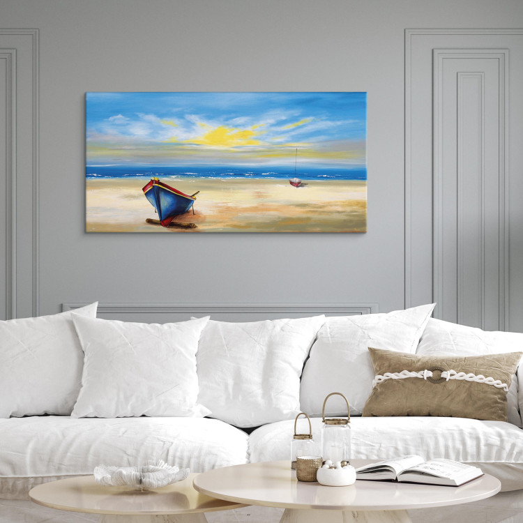 Canvas Art Print Lonely mooring 49551 additionalImage 9