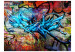 Photo Wallpaper Street Art - Graffiti - Urban Mural with Colourful Inscriptions and Patterns 60551 additionalThumb 1