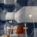 Photo Wallpaper Concrete City - Futuristic 3D background with geometric concrete shapes 61051 additionalThumb 4