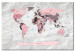 Decorative Pinboard Pink Continents [Cork Map] 92251 additionalThumb 2